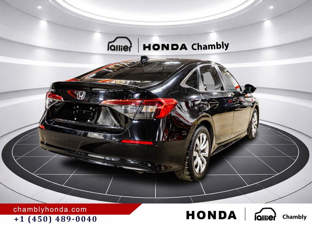 2022 Honda Civic LX CARPLAY I HEATED SEATS I CAMERA I ACTIVE SECURITY in Montréal, Quebec - 7 - w1024h768px