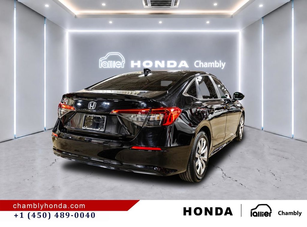 2022 Honda Civic LX CARPLAY I HEATED SEATS I CAMERA I STARTER I ACTIVE SECURITY in Montréal, Quebec - 7 - w1024h768px