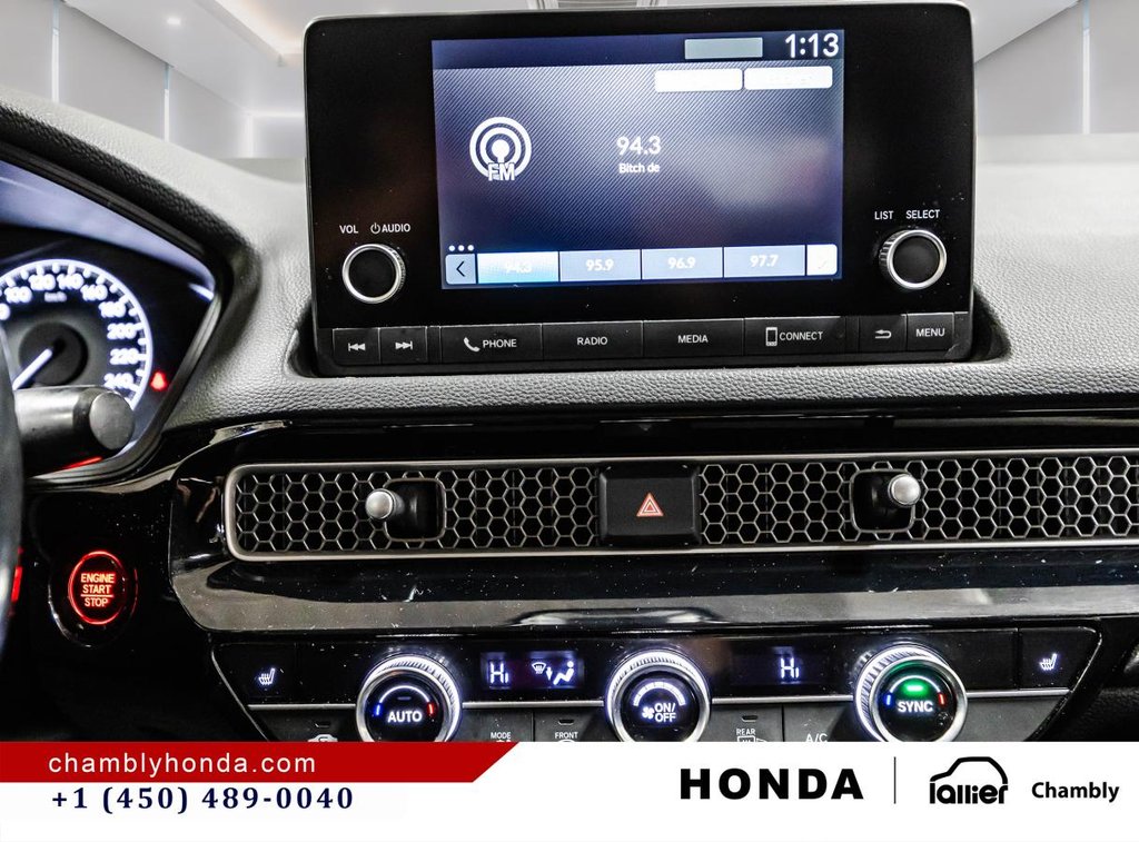 Honda Civic EX SUNROOF I MAGS I HEATED SEATS AND STEERING WHEEL I CARPLAY I STARTER I ACTIVE SECURITY 2022 à Montréal, Québec - 24 - w1024h768px