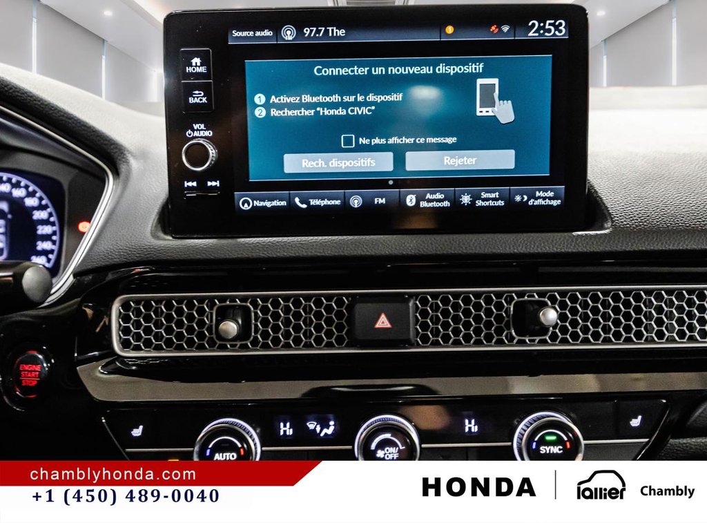 2022 Honda Civic Sport Touring MANUAL I LAST YEAR OF PRODUCTION I LEATHER I SUNROOF I WIRELESS CARPLAU I MAGS in Montréal, Quebec - 25 - w1024h768px