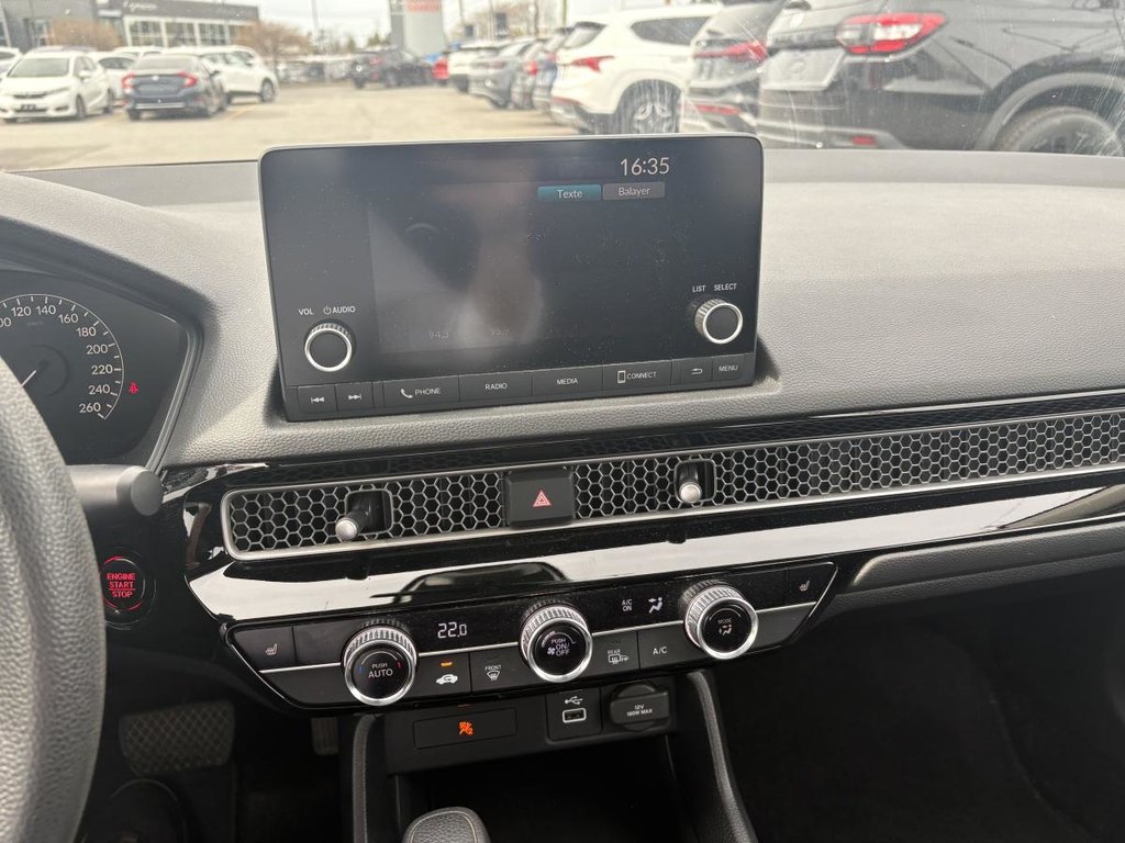 2023 Honda Civic LX 34,000 KM CARPLAY I STERTER I HEATED SEATS I CAMERA I ACTIVE SECURITY in Montréal, Quebec - 11 - w1024h768px