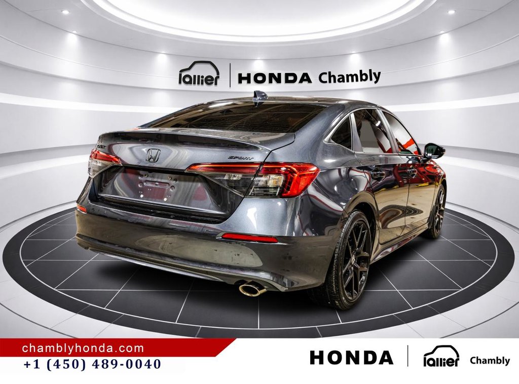 2024 Honda Civic Sport CARPLAY I SUNROOF I MAGS I STARTER I HEATED SEATS AND STEERING WHEEL I ACTIVE SECURITY in Montréal, Quebec - 7 - w1024h768px