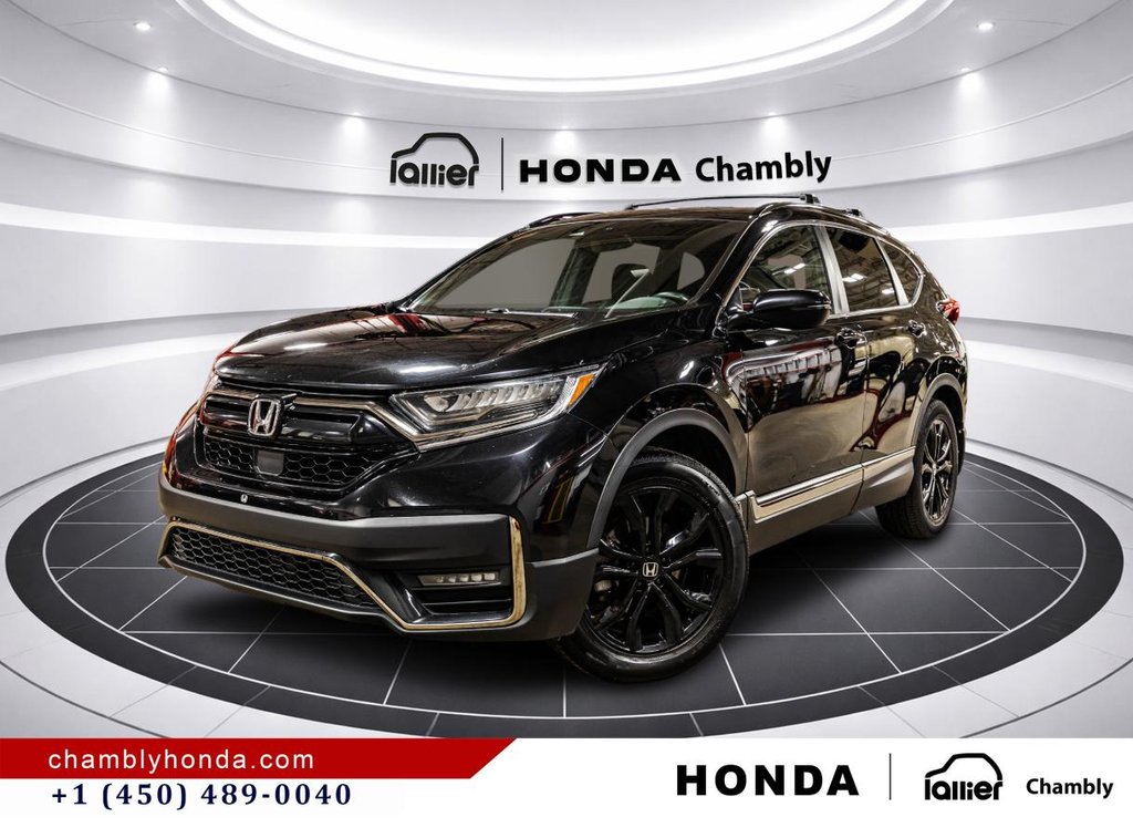 Honda CR-V Black Edition AWD I PANORAMIC SUNROOF I LEATHER I HEATED SEATS & STEERING WHEEL I STARTER I 2022 à Montréal, Québec - 1 - w1024h768px