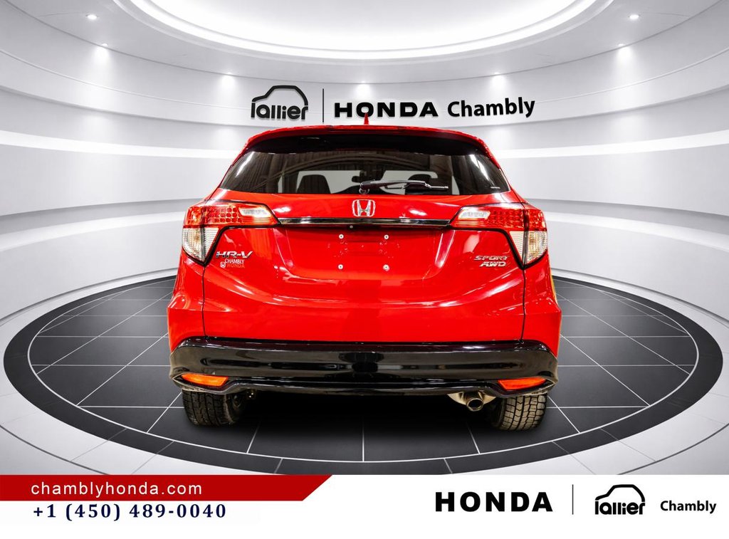 2019 Honda HR-V Sport AWD  CARPLAY I HEATED SEATS I CAMERA I MAGS I SUNROOF I ACTIVE SECURITY in Montréal, Quebec - 6 - w1024h768px