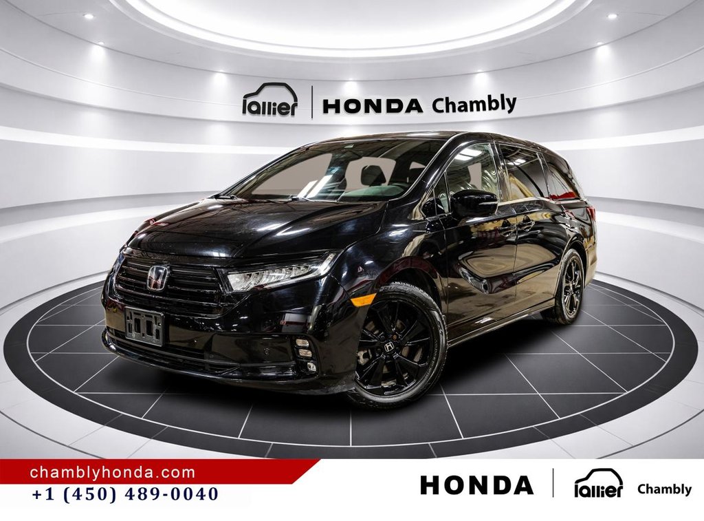 2024 Honda Odyssey Black Edition Auto LEATHER I MAGS I SUNROOF I HEATED SEATS & STEERING WHEEL I ACTIVE SECURITY in Montréal, Quebec - 1 - w1024h768px