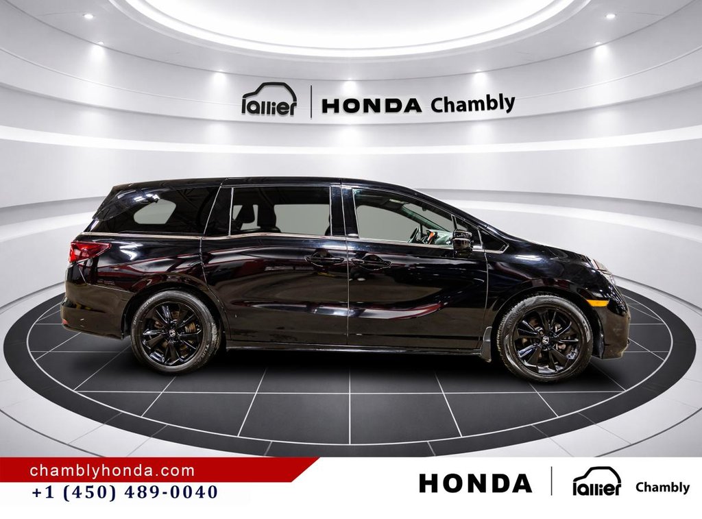 2024 Honda Odyssey Black Edition Auto LEATHER I MAGS I SUNROOF I HEATED SEATS & STEERING WHEEL I ACTIVE SECURITY in Montréal, Quebec - 8 - w1024h768px