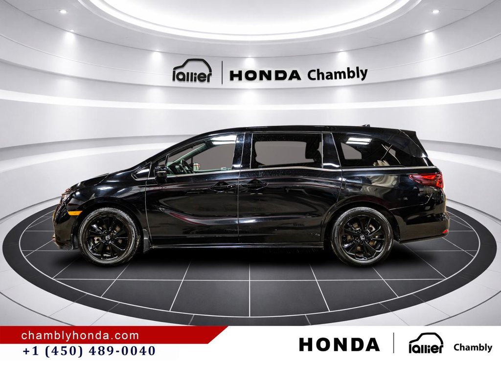 2024 Honda Odyssey Black Edition Auto LEATHER I MAGS I SUNROOF I HEATED SEATS & STEERING WHEEL I ACTIVE SECURITY in Montréal, Quebec - 4 - w1024h768px