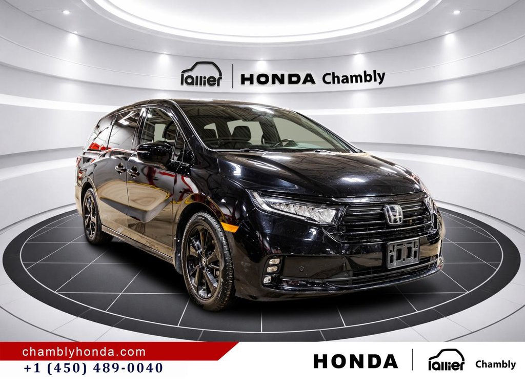 2024 Honda Odyssey Black Edition Auto LEATHER I MAGS I SUNROOF I HEATED SEATS & STEERING WHEEL I ACTIVE SECURITY in Montréal, Quebec - 9 - w1024h768px