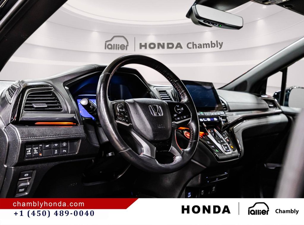 2024 Honda Odyssey Black Edition Auto LEATHER I MAGS I SUNROOF I HEATED SEATS & STEERING WHEEL I ACTIVE SECURITY in Montréal, Quebec - 24 - w1024h768px