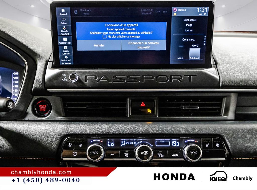 2026 Honda Passport TrailSport Touring AWD PANORAMIC SUNROOF I HEATED SEATS AND STEERING WHEEL I LEATHER I MAGS I in Montréal, Quebec - 26 - w1024h768px