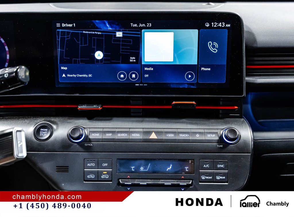 Hyundai Kona 1.6T N Line Ultimate AWD 14,000 KM I SUNROOF HEATED & VENTILATED SEATS I MAGS I STRATER I  CARPLAY 2024 à Montréal, Québec - 25 - w1024h768px