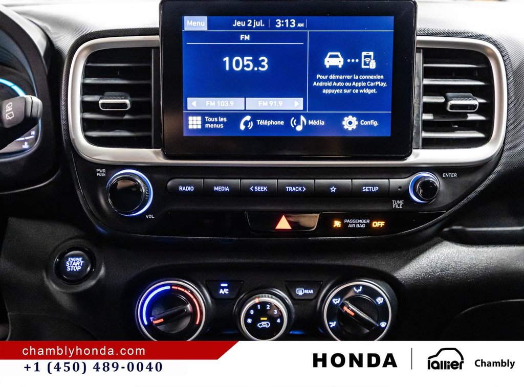 2023 Hyundai Venue Preferred IVT MAGS I HEATED SEATS & STEERING WHEEL I CARPLAY I STARTER in Montréal, Quebec - 24 - w1024h768px