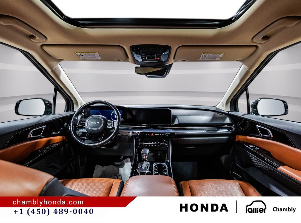 Kia Carnival SX LEATHER I COOLLING AND HEATED SEATS I HEATED STEERING WHEEL I MAGS  I SUNROOF I ACTIVE SECURITY 2023 à Montréal, Québec - 16 - w1024h768px