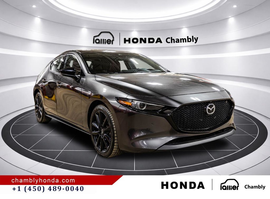 Mazda 3 Sport GT w/Turbo Auto i-ACTIV AWD LEATHER CARPLAY I SUNROOF I HEATED SEATS I ACTIVE SECURITY 2021 à Montréal, Québec - 9 - w1024h768px