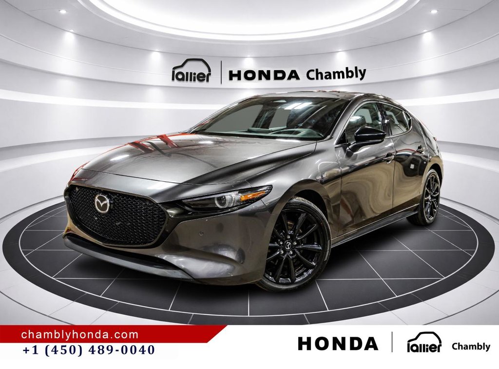 Mazda 3 Sport GT Auto i-ACTIV AWD LEATHER I HEATED SEATS AND STEERING WHEEL I MAGS I CARPLAY I ACTIVE SECURITY 2024 à Montréal, Québec - 1 - w1024h768px