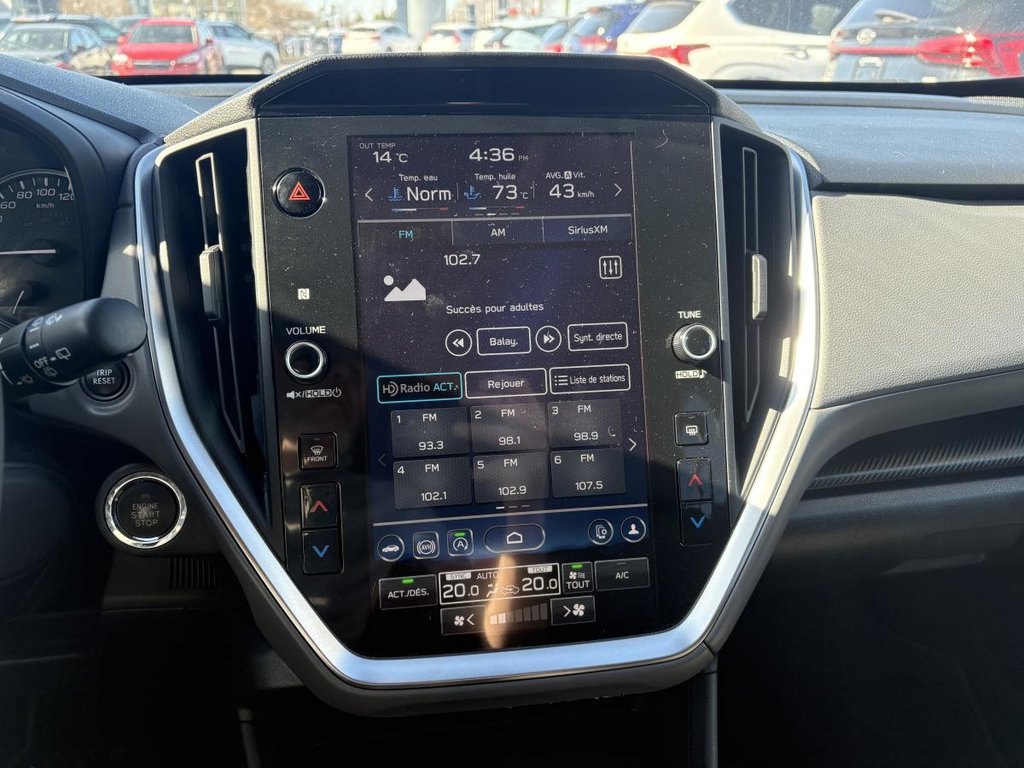 2024 Subaru Crosstrek Touring AWD 1 OWNER I CARPLAY I MAGS I HEATED SEATS I CAMERA I ACTIVE SECURITY in Montréal, Quebec - 9 - w1024h768px