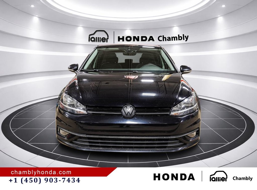 2021 Volkswagen Golf Comfortline 5-door Manual LEATHER I SUNROOF I HEATED SEATS I ACTIVE SECURITY in Montréal, Quebec - 2 - w1024h768px