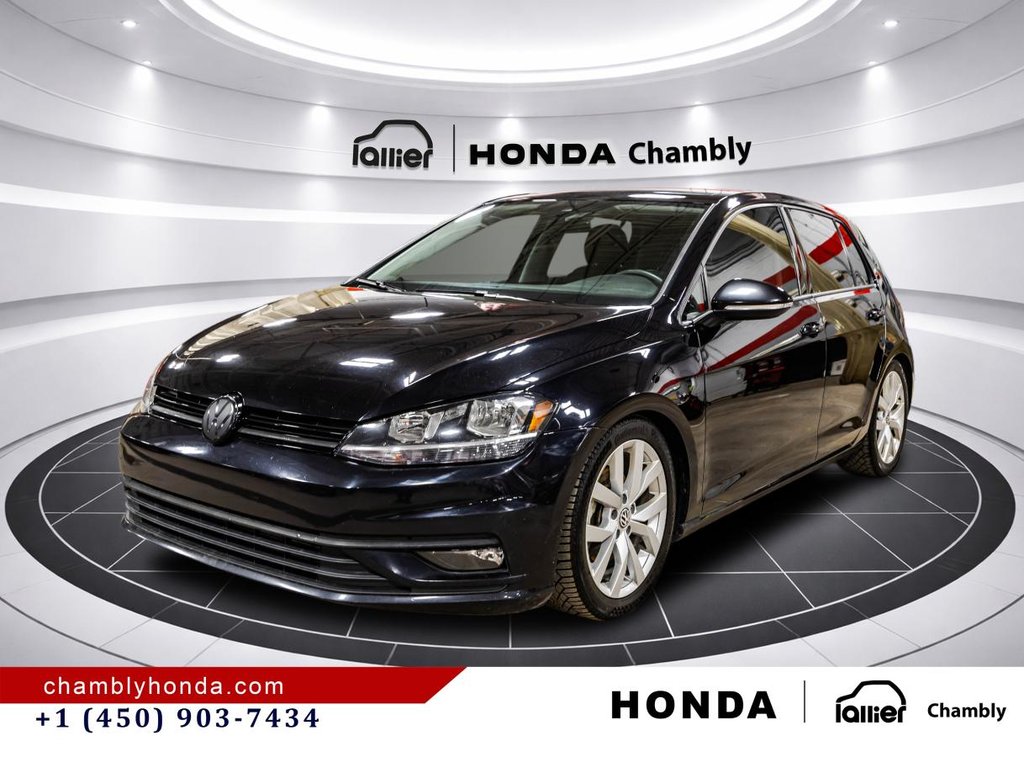 2021 Volkswagen Golf Comfortline 5-door Manual LEATHER I SUNROOF I HEATED SEATS I ACTIVE SECURITY in Montréal, Quebec - 3 - w1024h768px
