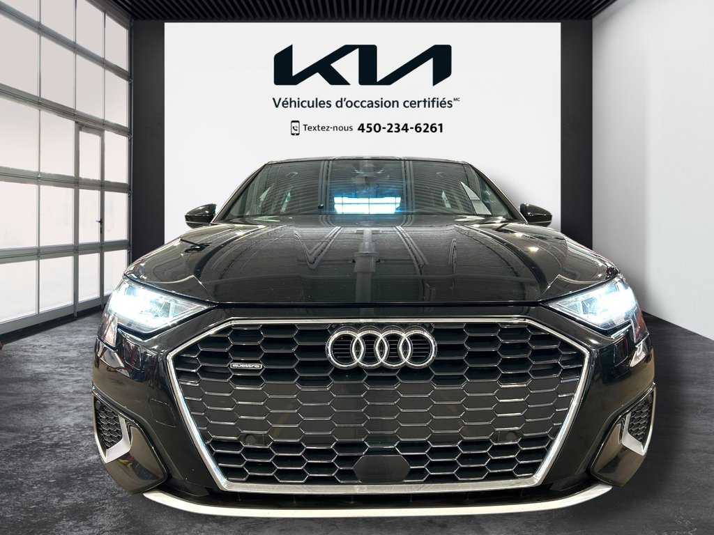 2022 Audi A3 SEDAN Komfort 40, 8 PNEUS, AUCUN ACCIDENT, TOIT, AWD in Mirabel, Quebec - 5 - w1024h768px