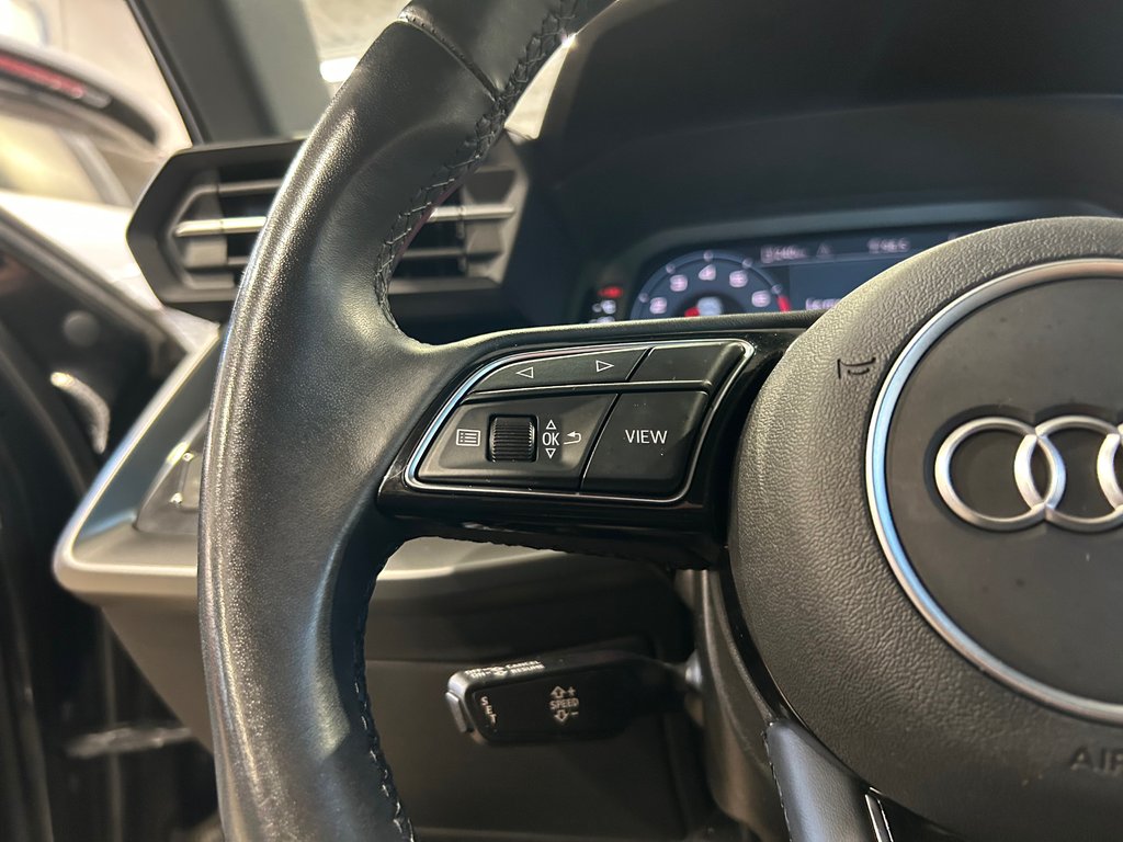 2022 Audi A3 SEDAN Komfort 40, 8 PNEUS, AUCUN ACCIDENT, TOIT, AWD in Mirabel, Quebec - 16 - w1024h768px
