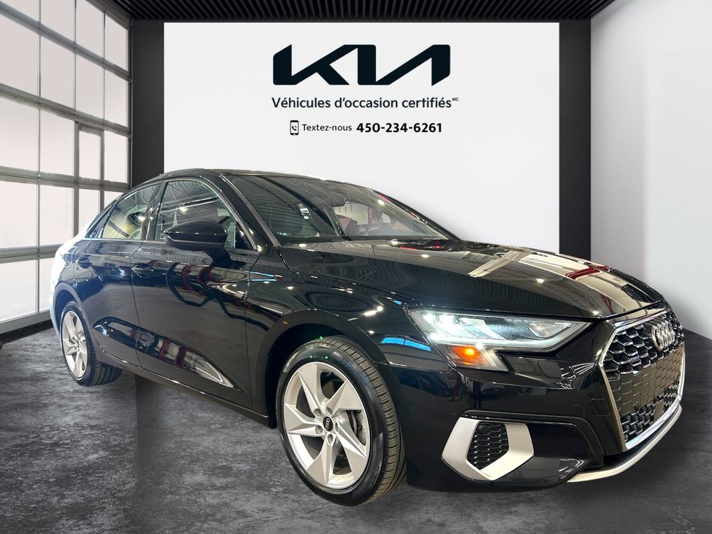 2022 Audi A3 SEDAN Komfort 40, 8 PNEUS, AUCUN ACCIDENT, TOIT, AWD in Mirabel, Quebec - 35 - w1024h768px