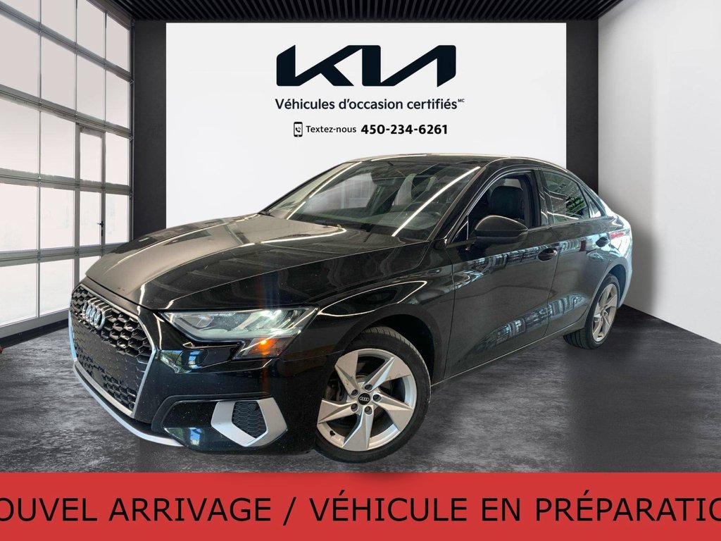 2022 Audi A3 SEDAN Komfort 40, 8 PNEUS, AUCUN ACCIDENT, TOIT, AWD in Mirabel, Quebec - 1 - w1024h768px