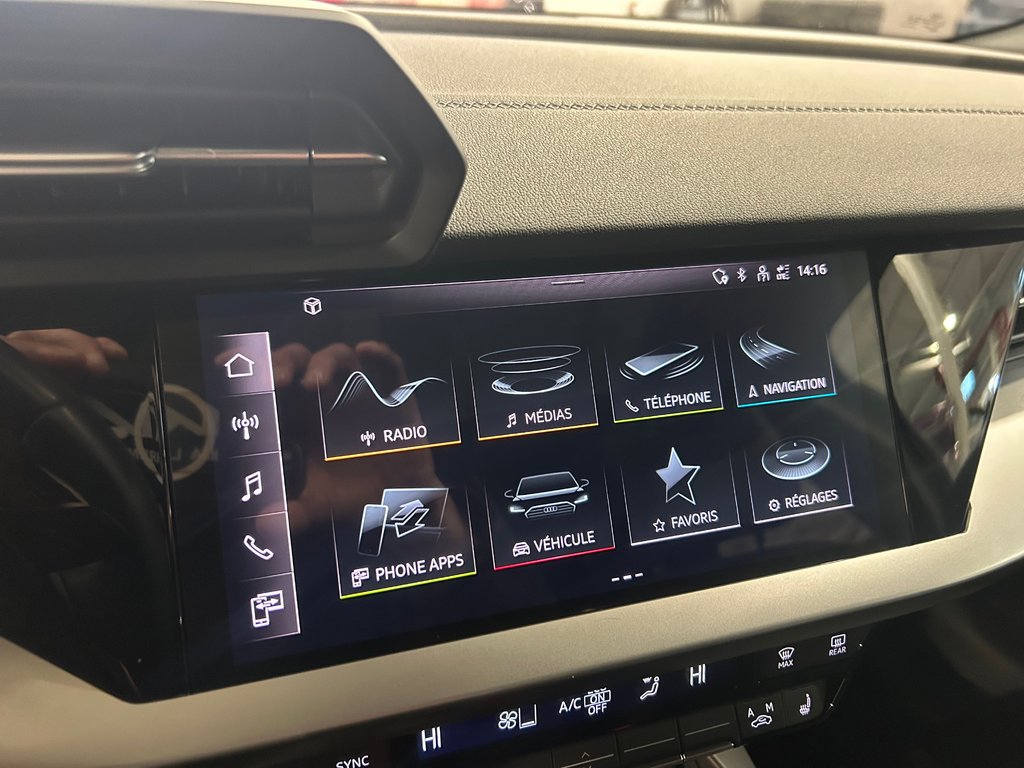 Audi A3 Sedan Komfort,  MAGS, AWD, CUIR, TOIT 2022 à Mirabel, Québec - 19 - w1024h768px