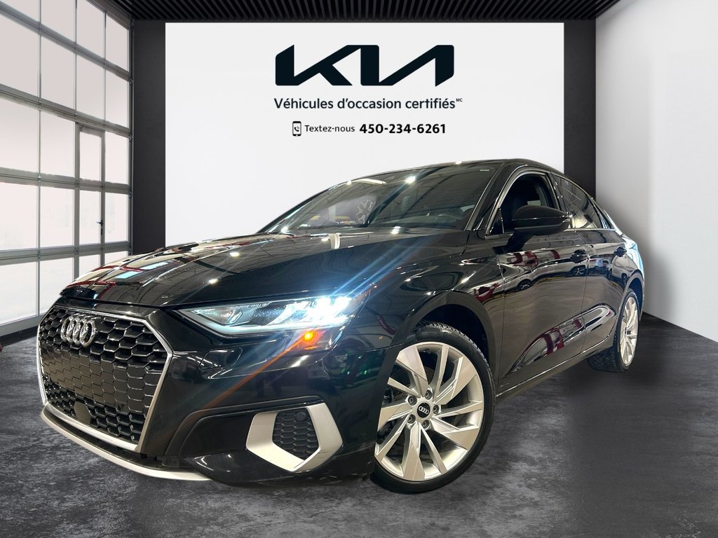 Audi A3 Sedan Komfort,  MAGS, AWD, CUIR, TOIT 2022 à Mirabel, Québec - 1 - w1024h768px