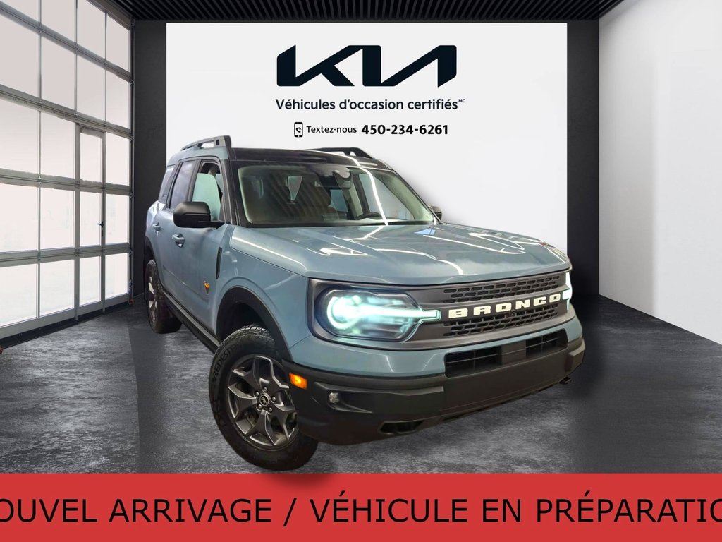 2023 Ford Bronco Sport Badlands, JAMAIS ACCIDENTÉ, CUIR, TOIT, GPS, AWD in Mirabel, Quebec - 23 - w1024h768px