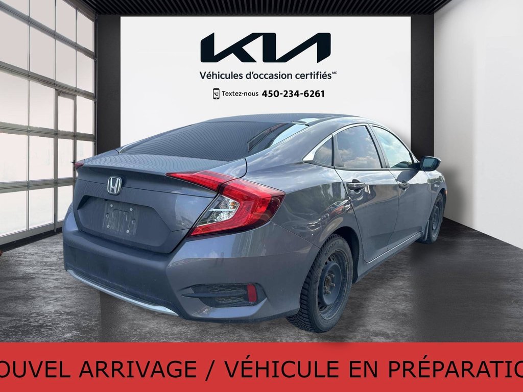 2021 Honda Civic Sedan LX, JAMAIS ACCIDENTÉ, AUTOMATIQUE, A/C in Mirabel, Quebec - 20 - w1024h768px