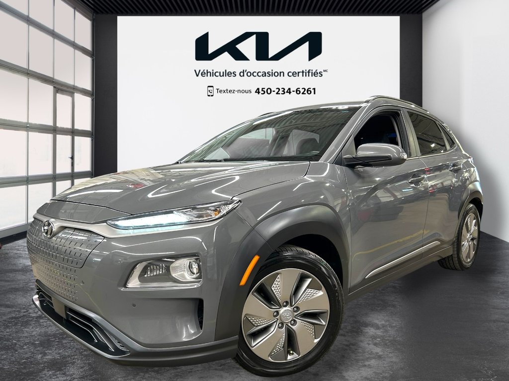 2021 Hyundai KONA ELECTRIC Ultimate, JAMAIS ACCIDENTÉ, 8 PNEUS, CUIR, TOIT in Mirabel, Quebec - 1 - w1024h768px