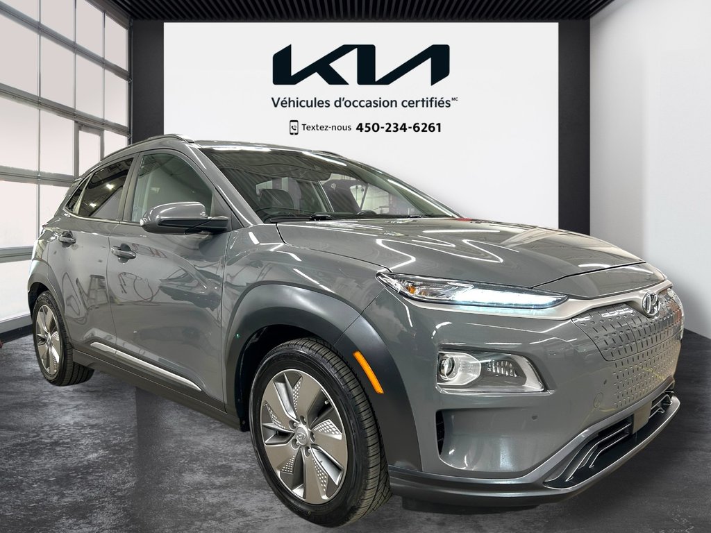 2021 Hyundai KONA ELECTRIC Ultimate, JAMAIS ACCIDENTÉ, 8 PNEUS, CUIR, TOIT in Mirabel, Quebec - 39 - w1024h768px