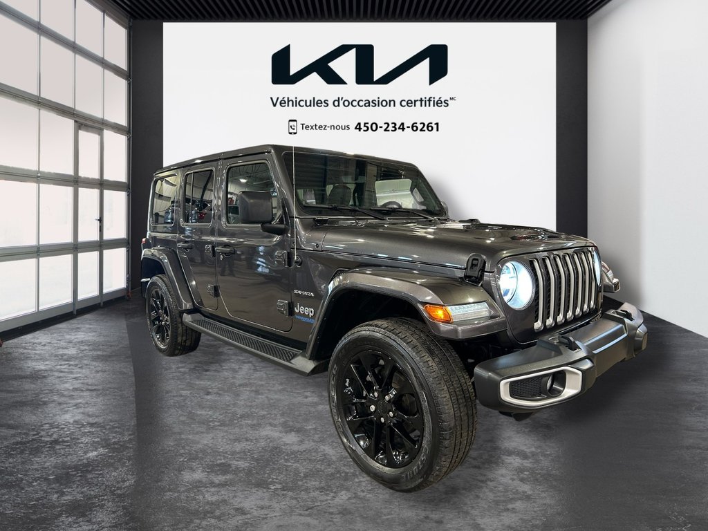 Jeep Wrangler 4xe Unlimited Sahara, 2 TOIS, 8 PNEUS, AUCUN ACCIDENT 2021 à Mirabel, Québec - 36 - w1024h768px