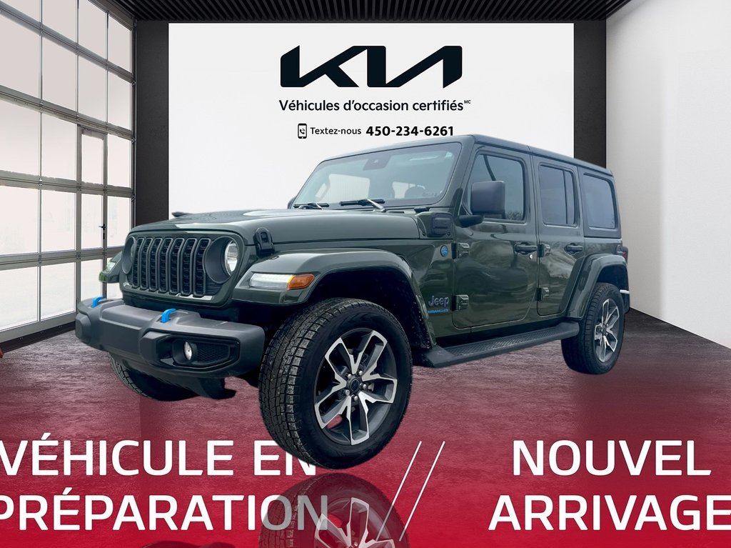 Jeep Wrangler 4xe Sport S, JAMAIS ACCIDENTÉ, 8 PNEUS, AUTOMATIQUE 2024 à Mirabel, Québec - 1 - w1024h768px