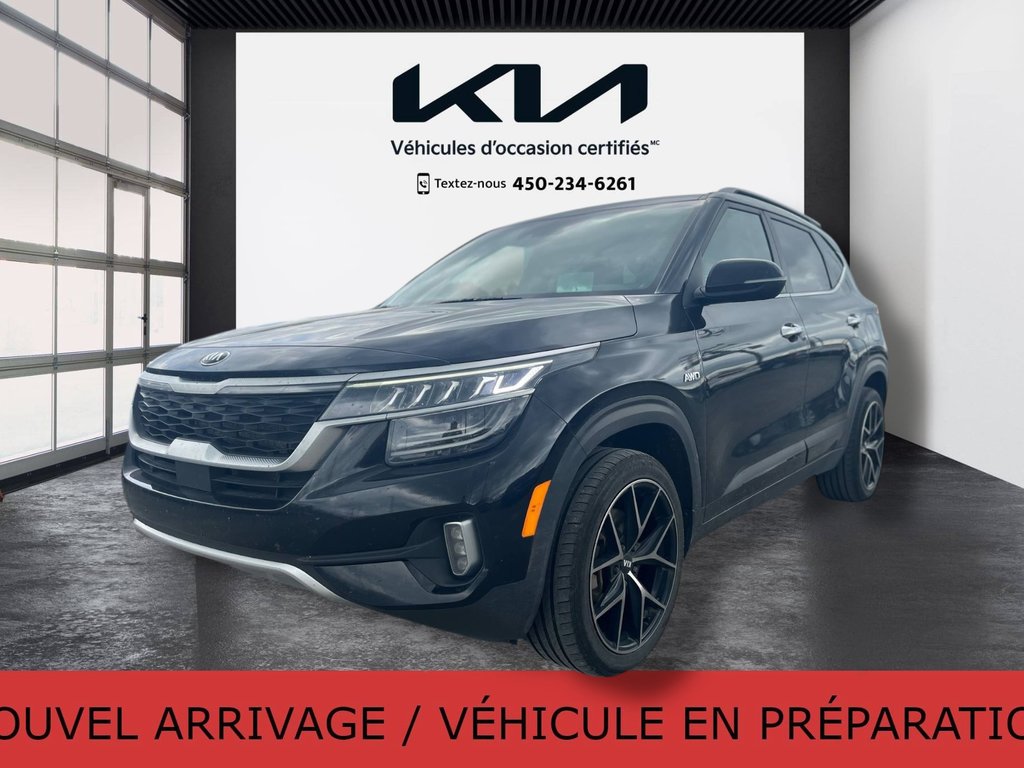 Kia Seltos SX Turbo, CUIR, TOIT, MAGS, GPS, HUD 2021 à Mirabel, Québec - 1 - w1024h768px