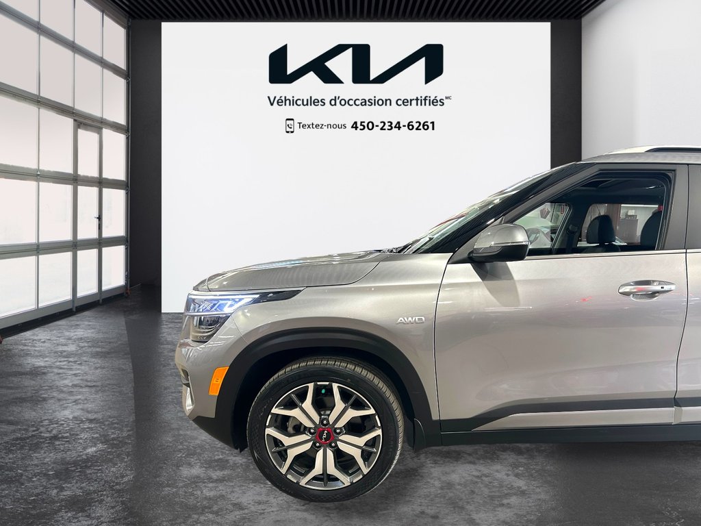Kia Seltos SX Turbo, JAMAIS ACCIDENTÉ, CUIR, TOIT, AWD, GPS 2022 à Mirabel, Québec - 5 - w1024h768px