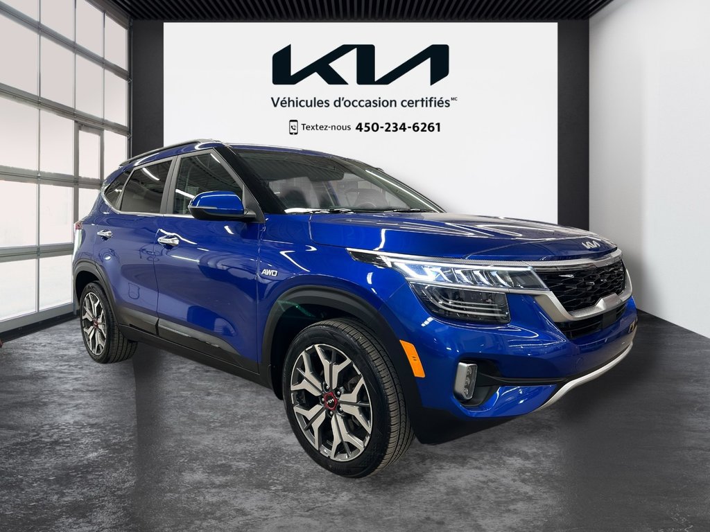2023 Kia Seltos SX Turbo, JAMAIS ACCIDENTÉ, CUIR, TOIT, GPS, HUD in Mirabel, Quebec - 42 - w1024h768px