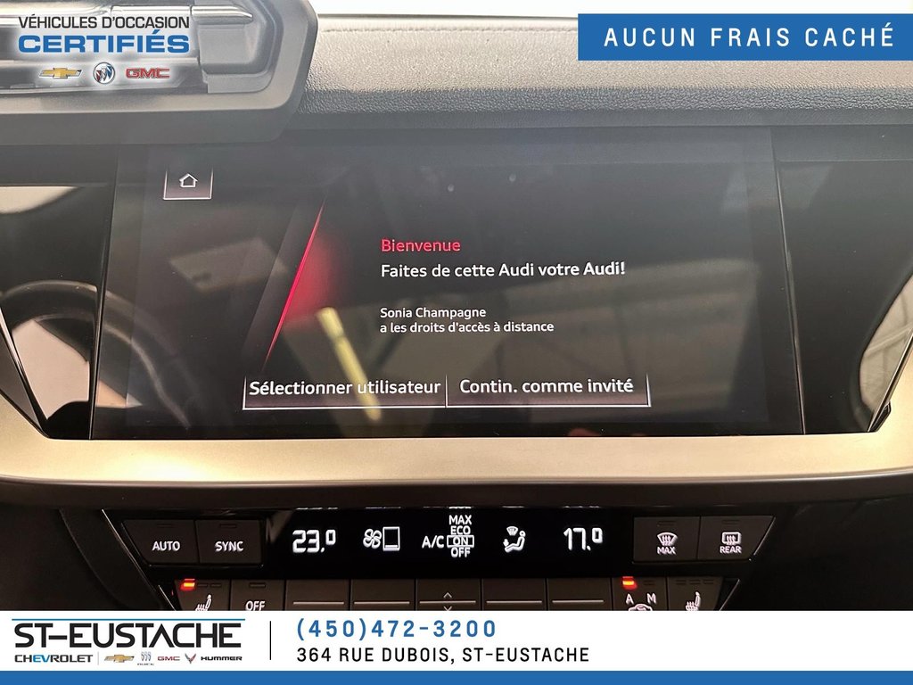 2022 Audi A3 SEDAN in Saint-Eustache, Quebec - 14 - w1024h768px