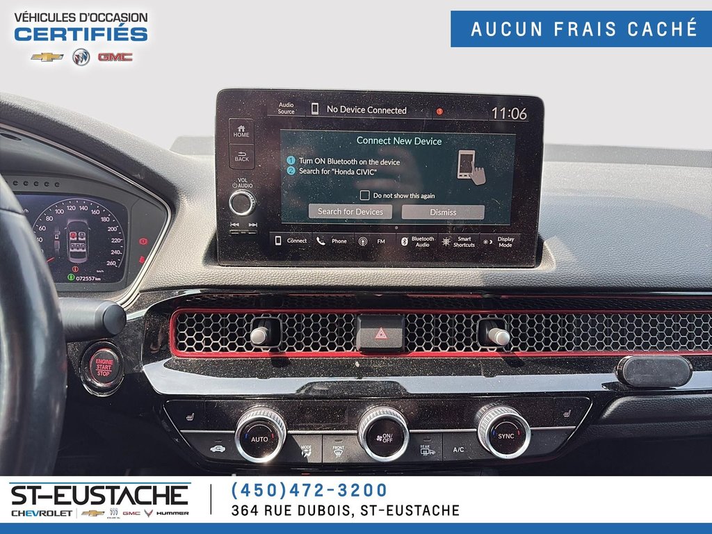 2022 Honda Civic in Saint-Eustache, Quebec - 15 - w1024h768px