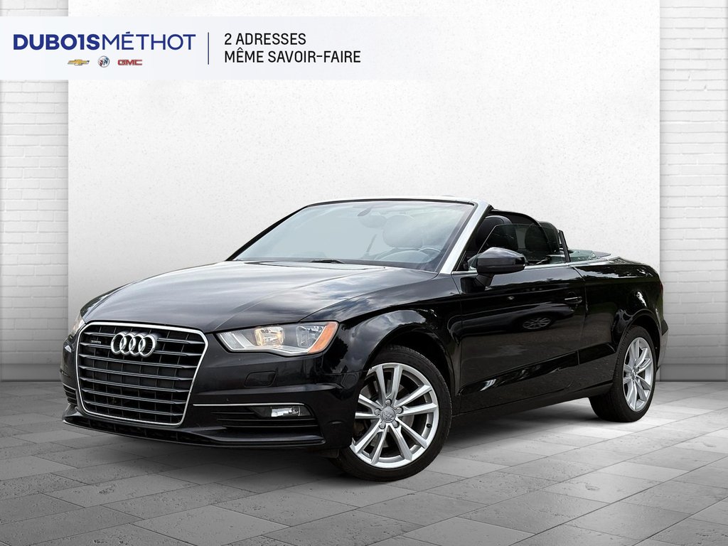 Audi A3 TECHNIK , CONVERTIBLE, 2.0T, CUIR !!! 2015 à Plessisville, Québec - 1 - w1024h768px