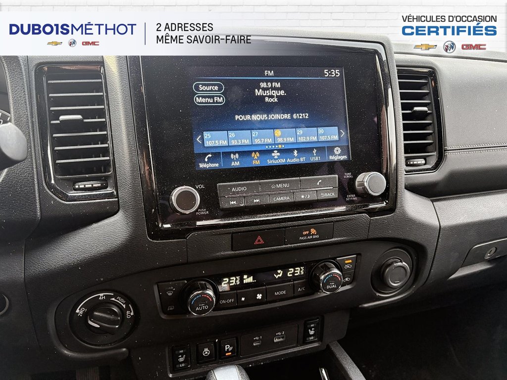 Nissan Frontier SV MIDNIGHT, 4X4, CREW, SIEGES + VOLANT CHAUFFANT 2023 à Victoriaville, Québec - 12 - w1024h768px