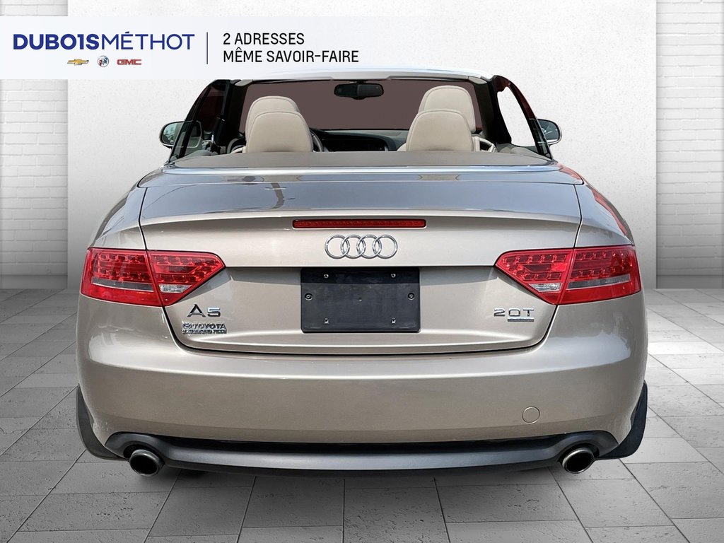 Audi A5 2.0LPREMIUM PLUS, CONVERTIBLE, CUIR !!! 2011 à Victoriaville, Québec - 6 - w1024h768px