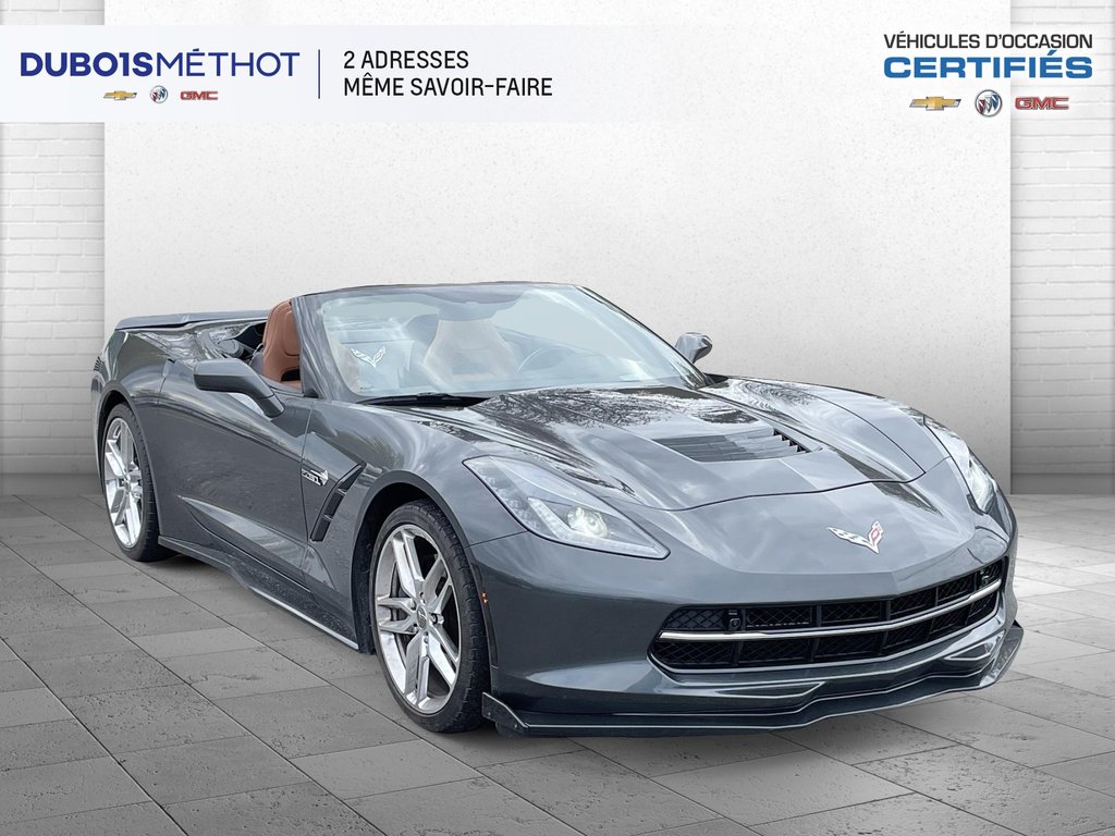 2017 Chevrolet Corvette Z51 2LT, CONVERTIBLE, V8 6.2L, MANUEL  CUIR !!! in Plessisville, Quebec - 9 - w1024h768px
