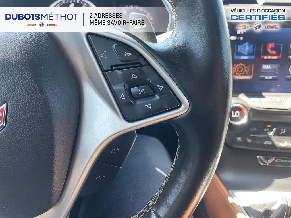 Chevrolet Corvette Z51 2LT, CONVERTIBLE, V8 6.2L, MANUEL  CUIR !!! 2017 à Victoriaville, Québec - 33 - w1024h768px