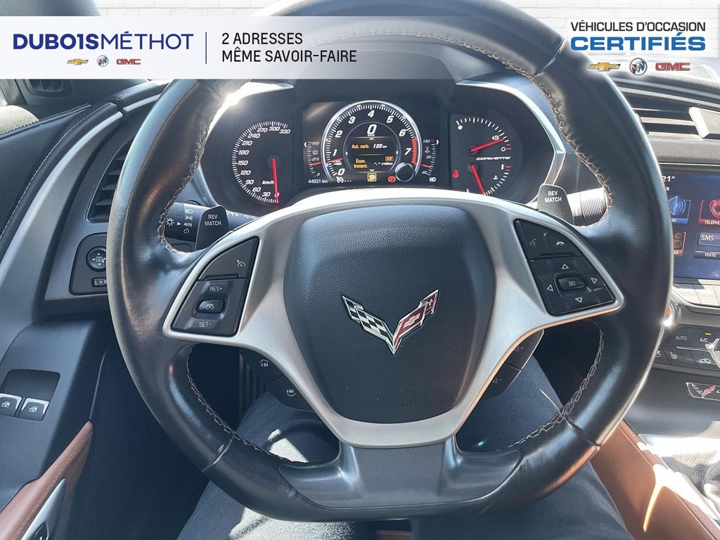 Chevrolet Corvette Z51 2LT, CONVERTIBLE, V8 6.2L, MANUEL  CUIR !!! 2017 à Victoriaville, Québec - 32 - w1024h768px
