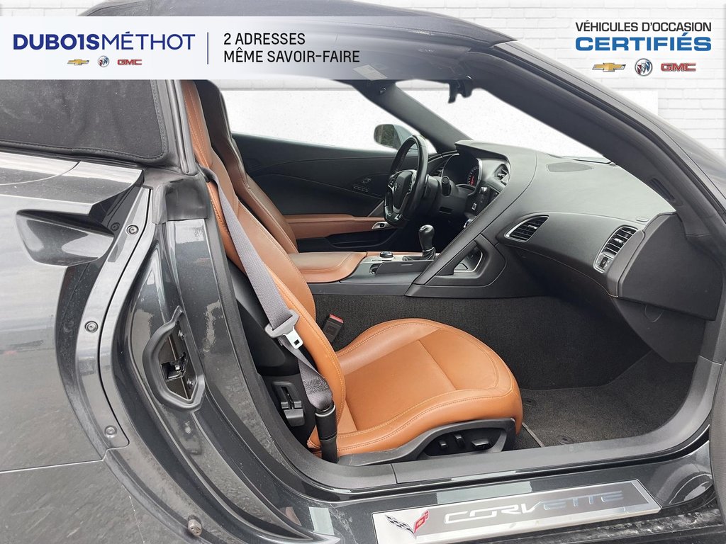 2017 Chevrolet Corvette Z51 2LT, CONVERTIBLE, V8 6.2L, MANUEL  CUIR !!! in Plessisville, Quebec - 18 - w1024h768px