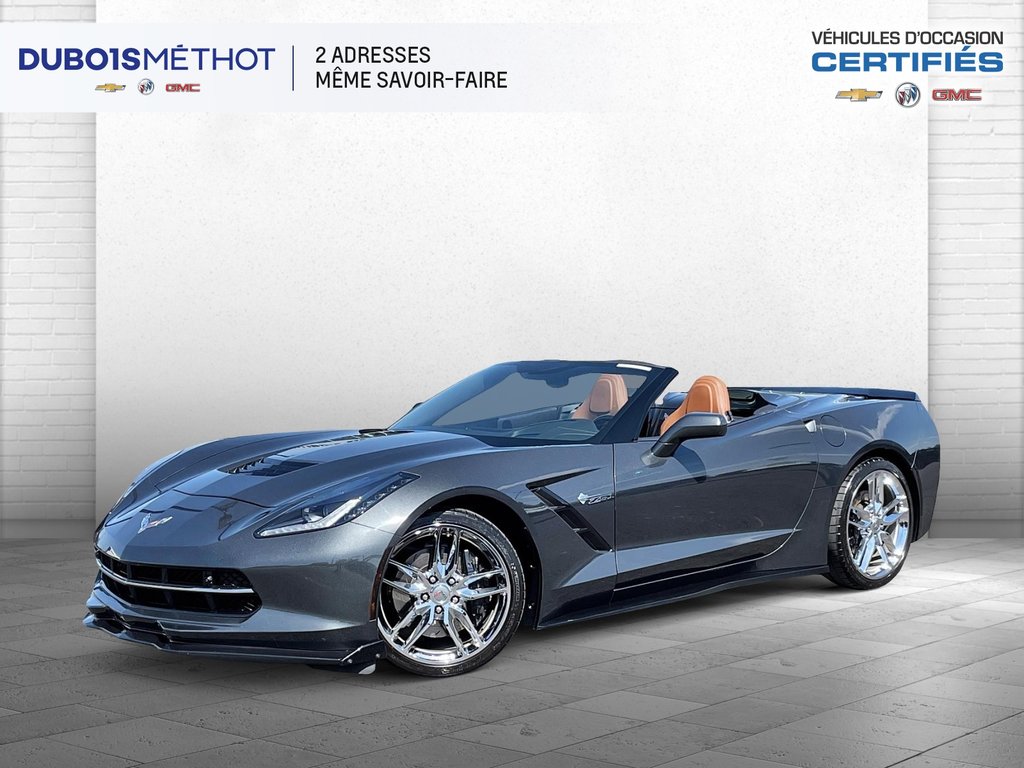 Chevrolet Corvette Z51 2LT, CONVERTIBLE, V8 6.2L, MANUEL  CUIR !!! 2017 à Victoriaville, Québec - 1 - w1024h768px