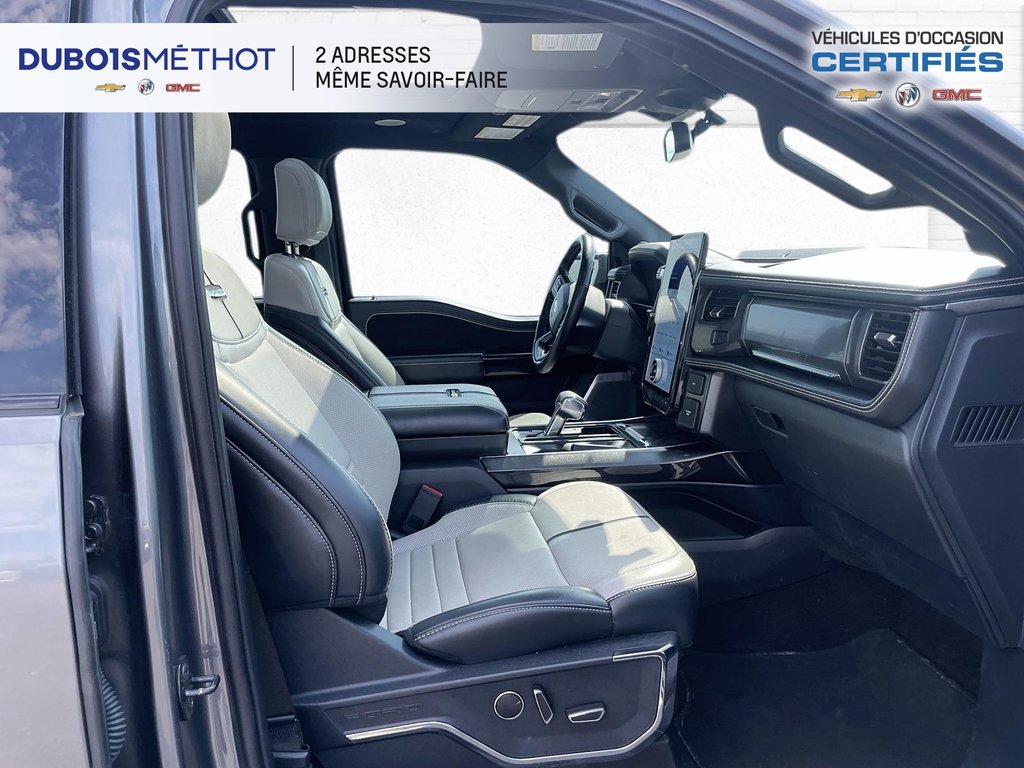 2023 Ford F-150 Lightning PLATINUM, CUIR, TOIT, GPS, 4X4, 100% ELECTRIQUE !! in Plessisville, Quebec - 18 - w1024h768px
