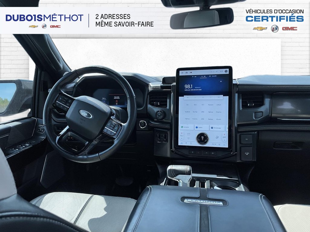 2023 Ford F-150 Lightning PLATINUM, CUIR, TOIT, GPS, 4X4, 100% ELECTRIQUE !! in Plessisville, Quebec - 17 - w1024h768px