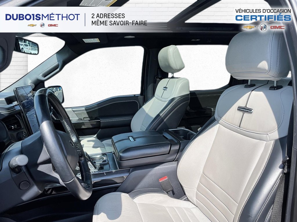 2023 Ford F-150 Lightning PLATINUM, CUIR, TOIT, GPS, 4X4, 100% ELECTRIQUE !! in Plessisville, Quebec - 21 - w1024h768px